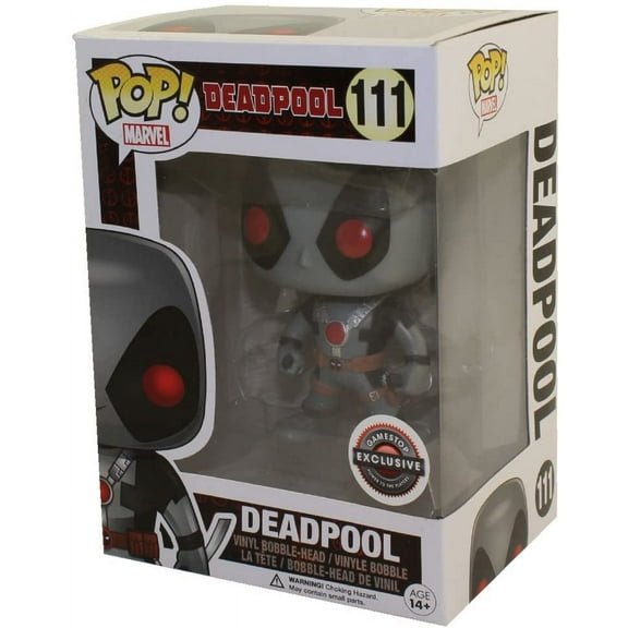 Funko Pop! Marvel X-Force Gray Deadpool #111 Two Swords Gamestop ExclusiveVinyl Figure