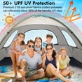 thumbnail image 3 of Parasol portátil WhiteFang Beach Tent, con protección solar UPF 50+, 3 of 7