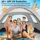 thumbnail image 3 of Parasol portátil WhiteFang Beach Tent, con protección solar UPF 50+, 3 of 7
