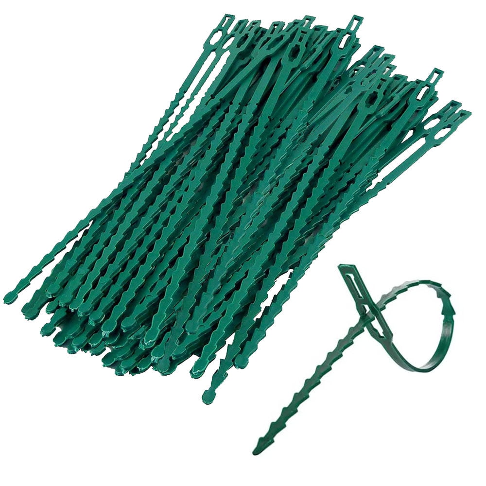 200 Pieces Adjustable Plant Ties Flexible Garden Plant Ties, Green