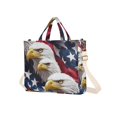 thumbnail image 7 of FORMRS Womens Corduroy Tote Bag Crossbody Shoulder Handbag with Pocket, American Eagle Pattern, 7 of 7