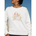 thumbnail image 2 of Manga Girl Reading Book Sweatshirt Women -Image by Shutterstock, Female 4X-Large, 2 of 4