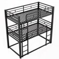 thumbnail image 4 of [Long Lasting & Space Efficient] Restonic Twin XL Bunk Bed with Metal Slats & Safety Rails, 4 of 8