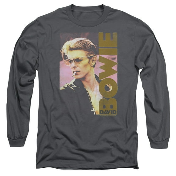 David Bowie - Smokin - Long Sleeve Shirt - X-Large