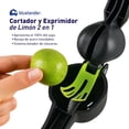 thumbnail image 3 of Exprimidor de Limones con Cortador Bluelander, Exprimidor Manual Multifuncional, Negro, 3 of 5