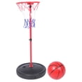 thumbnail image 1 of 1 Set Pool Basketball Hoop Floating Basketball Hoop and Basketball Poolside Game with Ball Inflator, 1 of 8