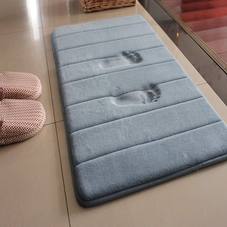 Memory Foam Bath Carpet Anti Slip Bath Mat Absorbent Bath Rugs Bathroom Carpet Bath Mats Shower Mats Gray 50 X 80 Cm Walmart Canada