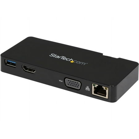 UPC: 0065030858281 | StarTech USB3SMDOCKHV Travel Docking Station for Laptops HDMI or VGA USB 3.0