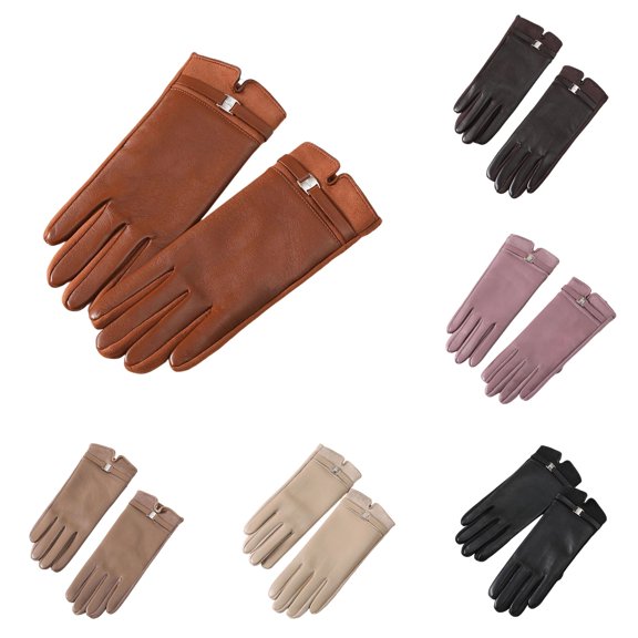 Winter Gloves Women Winter Touchscreen Windproof Lined Thermal Driving Outdoor Sports Mittens