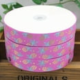 thumbnail image 4 of LEORX 1Pack Pineapple Ribbon Roll Grosgrain Polyester Pink Decoration for Women Birthday Party, 4 of 8