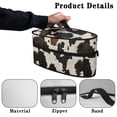 thumbnail image 5 of HELLHERO Lightweight Dustproof Travel Iron Organizer Durable Cow Print Pattern Travel Case Steamer Oganizer, Case Only, 5 of 6