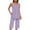 #03, variant on Womens Pajama Sets Fahion Boho Floral Pjs Sets for Women 2 Piece Lounge Set Casual Comfy Round Neck Sleeveless Pleated Camisole Tops and Knee Length Pants Loungewear with Pockets