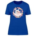 thumbnail image 1 of Bear Love Floral Wreath T-Shirt Women -Image by Shutterstock, Female XX-Large, 1 of 2