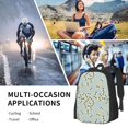 thumbnail image 6 of Balery Bees Backpack for Men and Women - Durable 600D Oxford Cloth -Large Capacity, Water-Resistant School, Travel, and Hiking Bag, 6 of 7