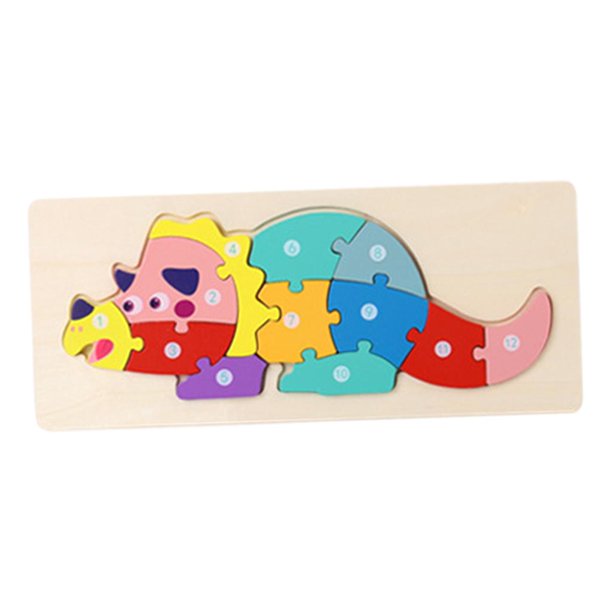 Rompecabezas 3D Juguete Educativo Tablero de Construcción Montessori Ensamblar Animal de Aprendizaje para A
