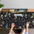 thumbnail image 4 of Long Mouse Pads for Desk,Halloween Skeleton Ghost Pattern Desk Mats on Top Of Desks, Desk Mouse Pad Extra Large with 3mm Non-Slip Base and Stitched Edge for Gaming,Office,Work,Home 47.3x23.6in, 4 of 5