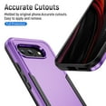 thumbnail image 3 of Feishell Case Fit for Apple Google Pixel 9A,Military Grade Shockproof Protection Hybrid Armor Double Layer Hard PC + Soft TPU Drop Resistant Anti-Fingerprint Phone Cover,Purple+Black, 3 of 7