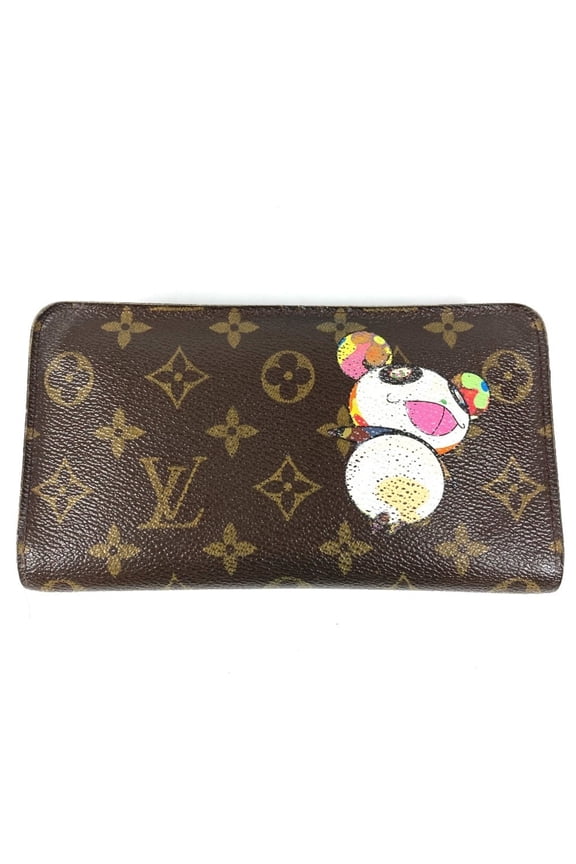 Pre-Owned LOUIS VUITTON M61729 Monogram Panda Takashi Murakami Porte Monne Zip Long... (Fair)