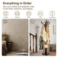 thumbnail image 6 of Coat Rack Freestanding, Hall Tree with 11 Hooks, Heavy Duty Wooden Coat Tree Stand, Adjustable Height, Sturdy Base for Bedroom Hallway Office - Load 270lbs, 6 of 8