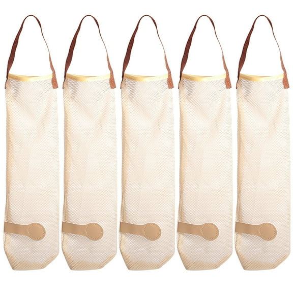 Eease 5pcs Mesh Storage Bags for Produce and Vegetables