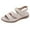 Beige, variant on KBODIU Women's Arch Support Sandals Orthotic Adjustable Flat Sandals for Women Flat Slip On Sandals Roman Open Toe Casual Sandals