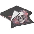thumbnail image 2 of Coolnut Skull Flower Towels Highly Absorbent Cotton Towels Set of 2, Premium Spa & Hotel Quality Quick Dry Towel Set 54 x 27 Inches Washcloth Gift, 2 of 7