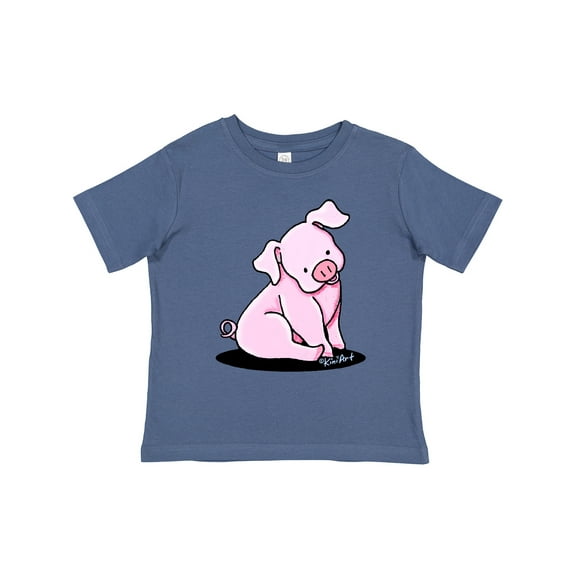 Inktastic Sitting Pig Boys or Girls Toddler T-Shirt
