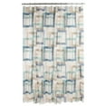 thumbnail image 3 of 14-Pcs PEVA Shower Curtain Set 72” w/ Anti-Slipping Rubber-Mat & 12 Stainless-Steel Beaded Hooks Blue, 3 of 7