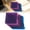 Purple, variant on 3 Hole Dividers with Double Slant Pockets, Transparent Colored PP Plastic Index Separators, Reusable Write Erase Tab File Dividers for 3 Ring Binder