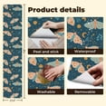 thumbnail image 5 of Boho Peel and Stick Wallpaper 23.6in x 9.8ft Celestial Moth Botanical Moon Stars Teal Peach Contact Paper Vinyl Self-Adhesive Removable Wall Paper for Bedroom Nursery Decor Renter Friendly, 5 of 8