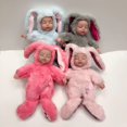 thumbnail image 2 of Mishatoys LOL Sleeping Rabbit Plush Doll Pink Color Reborn Silicone Doll for Baby Bedtime Toy Girls Easter Christmas Gift 25cm25 cm Gao Jinjia LED, 2 of 2