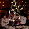 thumbnail image 4 of Cadena de luces LED navideñas de 5 piezas, lámpara con ventosa para ventana, 4 of 5