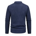 thumbnail image 3 of COSFO Sweaters for Men Plus Size Fall Argyle V Neck Long Sleeve Cardigan Knitted Outwear with Pockets Long Sleeve Regular Fit Button Down Sweaters, 3 of 4