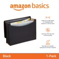 thumbnail image 2 of Carpeta organizadora expandible Amazon Basics negra, paquete de 1, 2 of 6