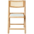 thumbnail image 4 of SAFAVIEH Couture Shaylie Modern Linen Solid Folding Dining Chair, Natural/White (Set of 2), 4 of 16