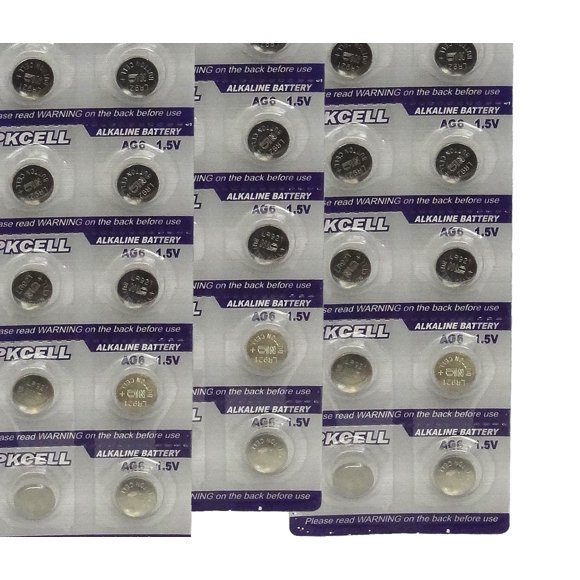 BlueDot Trading AG6 Piles Bouton Alcalines 1.5 Volts pour Télécommandes de Voiture, Calculatrices, Montres et Autres Petites Pièces Électroniques, Quantité 30 Piles