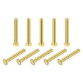 thumbnail image 1 of Unique Bargains Brass Hex Bolts, M4x30mm 10 Pack Fully Thread Grade 4.8 Machine Screws, 1 of 4