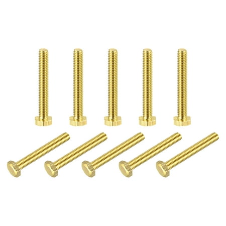 

Brass Hex Bolts M4x30mm 10 Pack Fully Thread Grade 4.8 Machine Screws