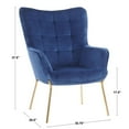 thumbnail image 3 of Izzy Contemporary Chair with Ottoman by LumiSource, 3 of 9