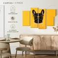 thumbnail image 5 of Elephant Stock Sophisticated French Bulldog Wall Art - Horizontal Multi Panel Canvas - Living Room Wall Decor - Animal Multi Panel - Yellow And Brown Decor - 84" x 54", 5 of 8