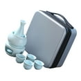 thumbnail image 2 of Juego de Sake de cerámica con calentador, juego de vino chino, 4 tazas, regalo clásico creativo, Kits de vasos de cerámica, bebida de Sake para claro, 2 of 8