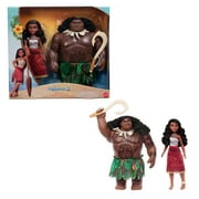 Disney Moana 2 Moana & Maui Voyager Set with 2 Fashion Dolls & 4 Accessories, Inspired by the Movie