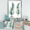 thumbnail image 3 of Designart 'Duo of Tropical Leaves On White' Farmhouse Framed Art Print, 3 of 4