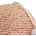 thumbnail image 5 of Rascador para gatos, Rascador para mesa con garras y bolas de sisal, juguetes interactivos para gatos de sisal, con bola, redondo, robusto, molinillo de bola redonda rosa, 5 of 5