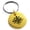 Gold, variant on Stainless Steel Aztec Unity Rune Engraved Small Medallion Circle Charm Keychain Keyring