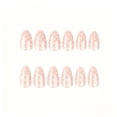 thumbnail image 5 of EBCUE 24Pcs Polka Dot Press on Nails Medium Almond Fake Nails French Tip Nails Press Ons Brown Pink False Nails Acrylic Glossy Glue on Nails Polka Dot Stick on Nail for Women Decoration Set, 5 of 5