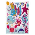 thumbnail image 3 of Ambesonne Cartoon Tablecloth Rectangular Table Cover, Marine Ocean Life, 60"x84", Multicolor, 3 of 4