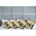 thumbnail image 2 of Ambesonne Music Throw Pillow Cover 4 Pack, Guitar Virtoso Sketchy, 18", Brown Beige Black, 2 of 5