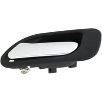 Dorman 81605 Rear Driver Side Interior Door Handle for Specific Acura Models, Chrome Lever; Black Housing