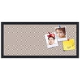 thumbnail image 2 of PinPix 28x12 Custom Cork Bulletin Board Brown Polka Dot Poster Board Has a Fabric Style Canvas Finish, Framed in Brown Polka Dot, by ArtToFrames (PinPix-501), 2 of 6
